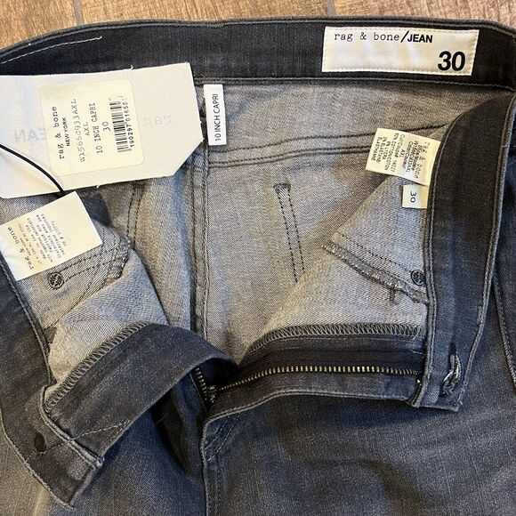 Rag & Bone Jeans 10” Capri Axl Wash Size 30 NWT - Picture 7 of 7